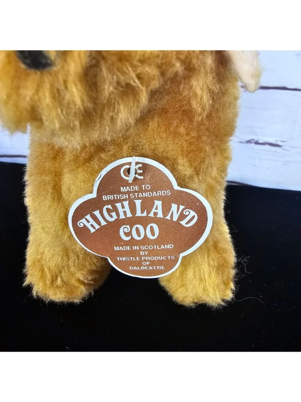 Highland Coo Plush Toy By Thistle Products Scotland Soft Brown Stuffed Animal